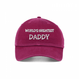 Burgundy step-Dad Hat
