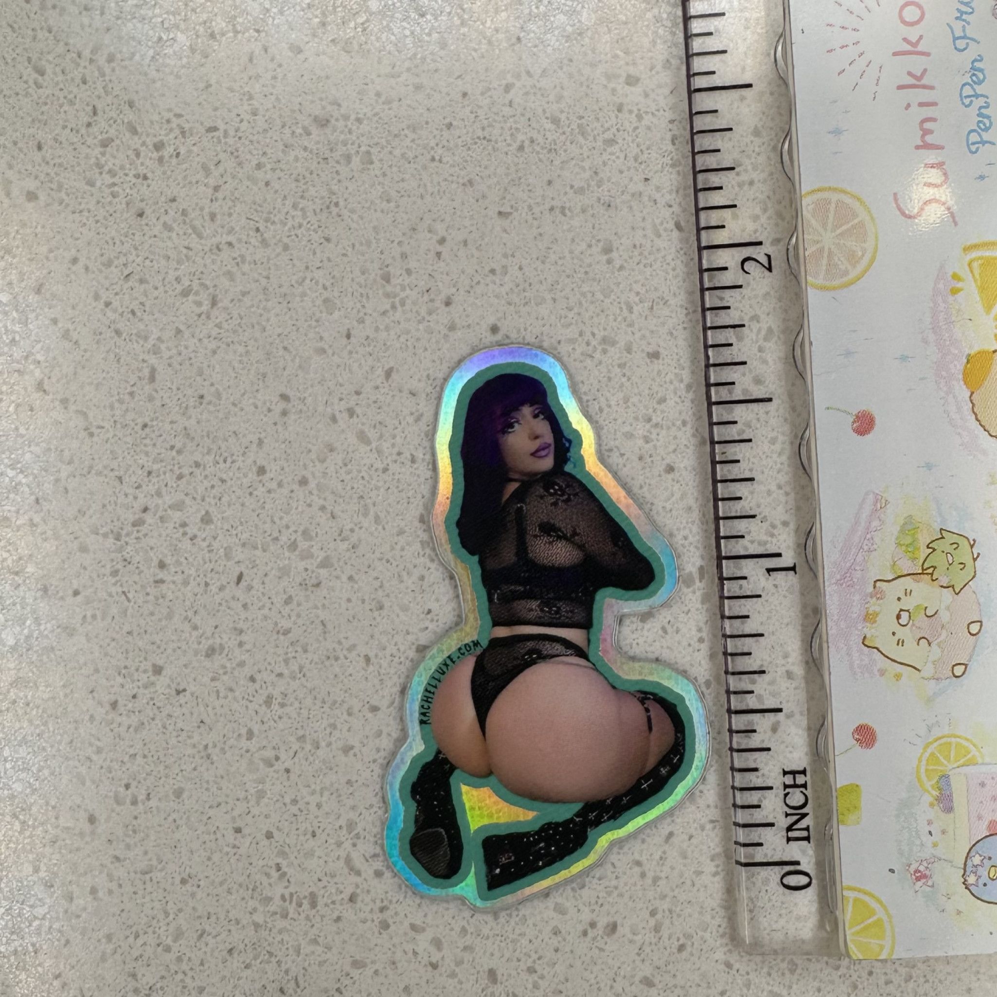 Rachel Luxe holographic sticker