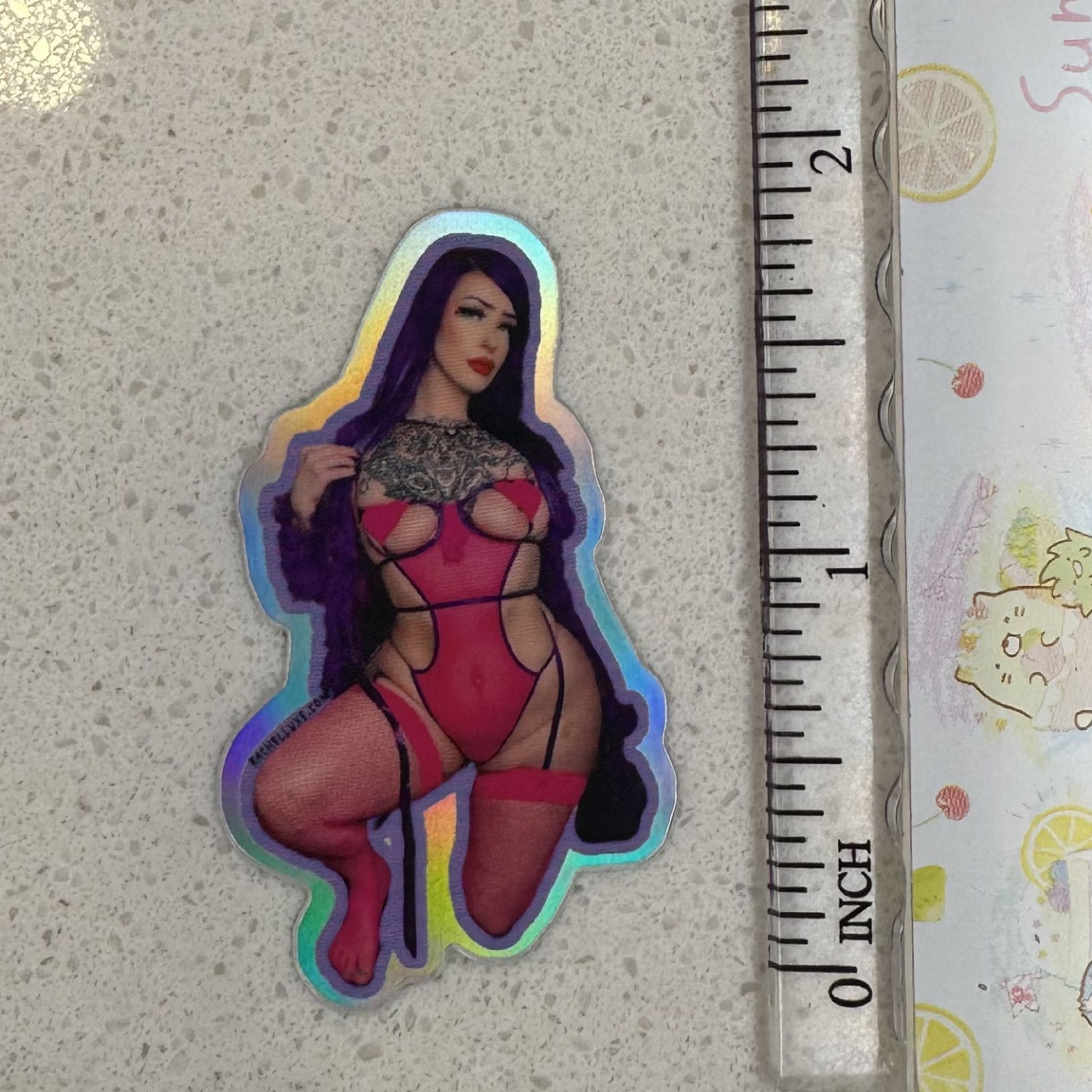 Rachel Luxe holographic sticker