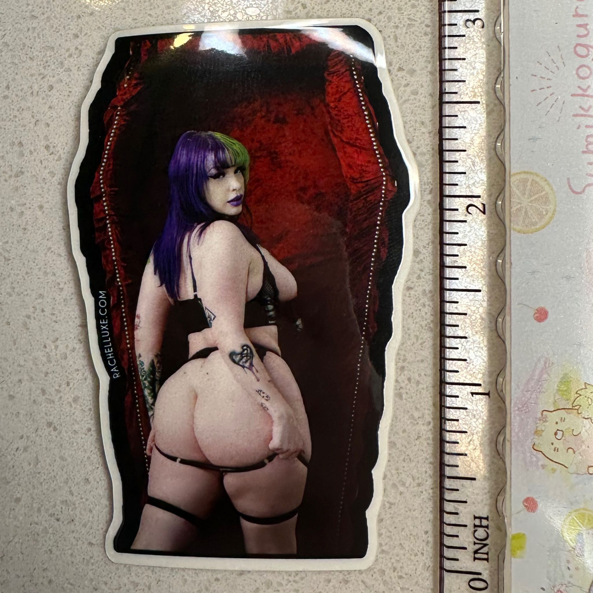 Rachel Luxe Glossy Coffin Sticker
