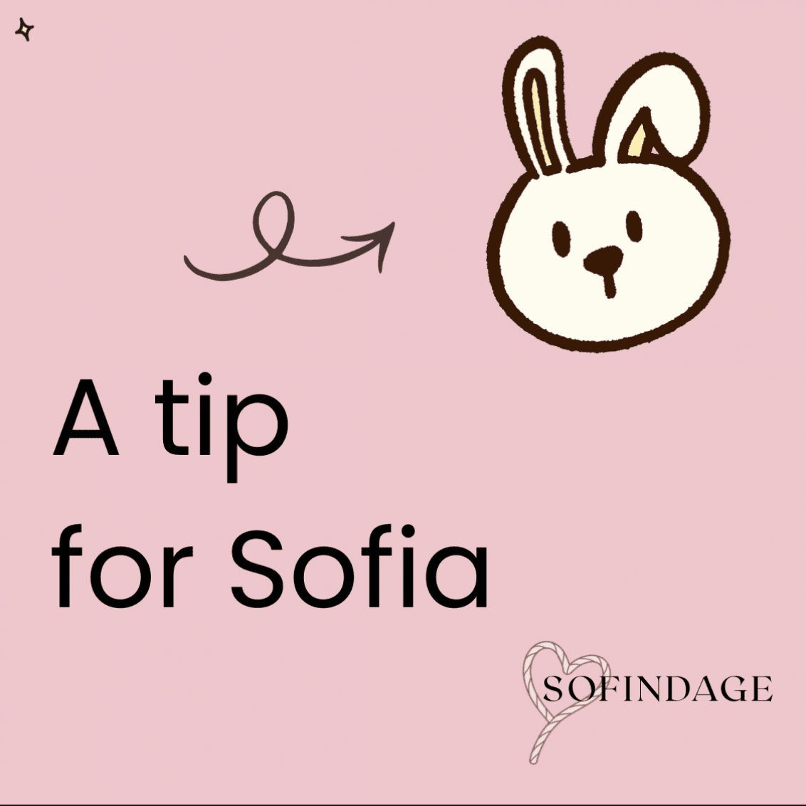 A tip for Sofia