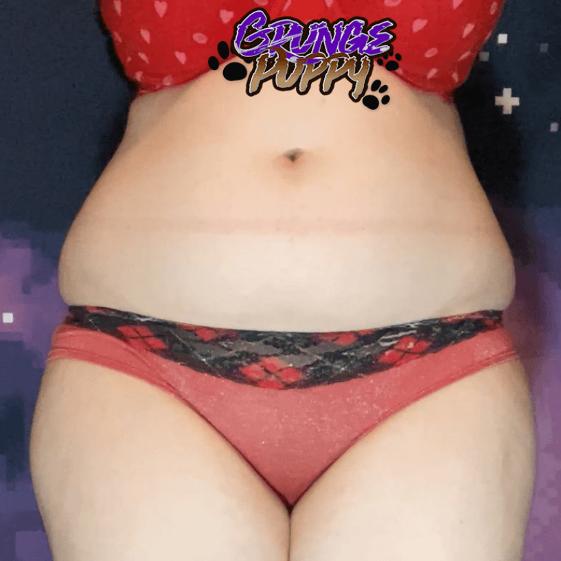 Used Panties: Red Holiday Patterned Bikini
