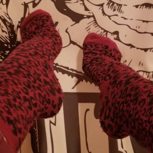 Red socks photo set