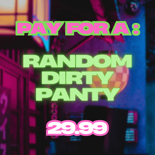 Random Dirty Panty Worn for 24 Hours