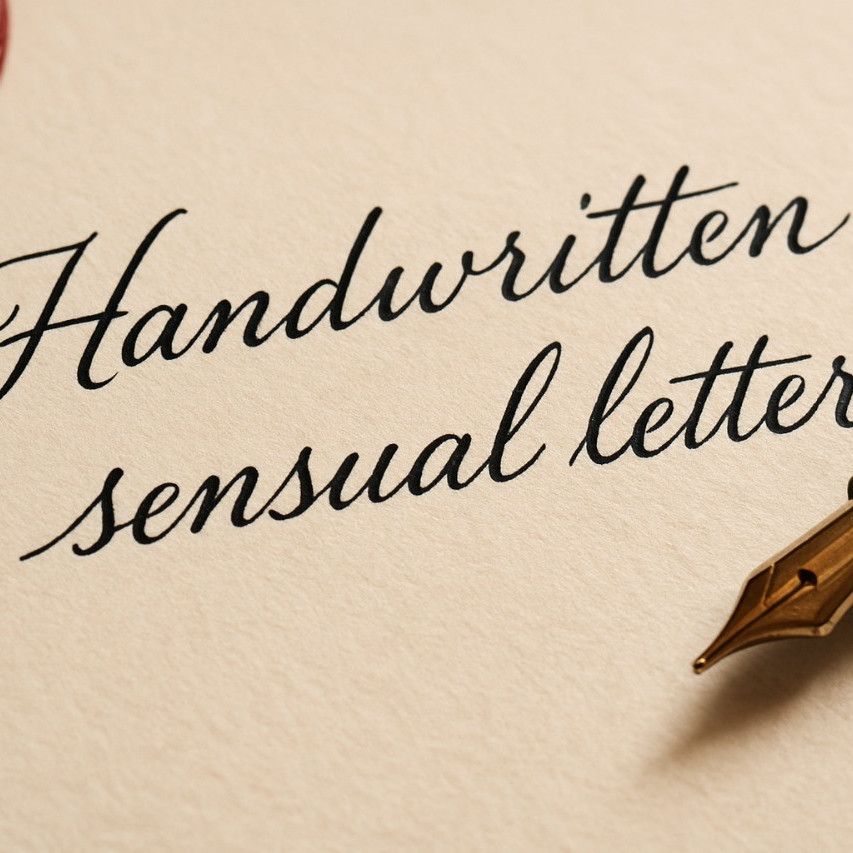 Handwritten sensual letter