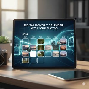 a 2026 calendar with my photos