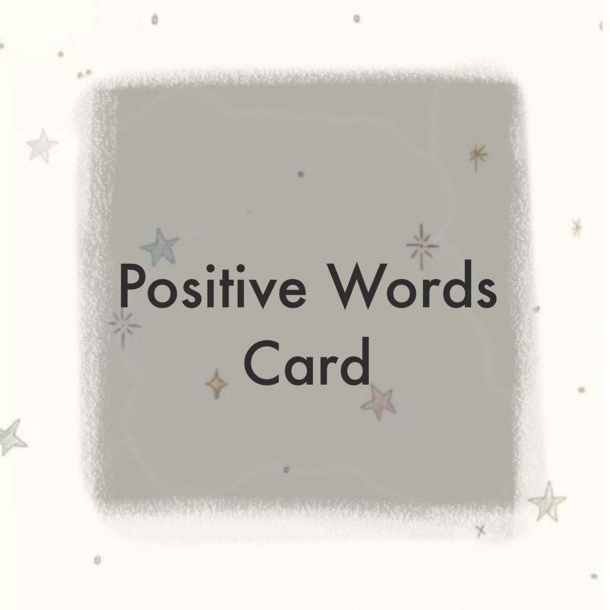 Positive Card