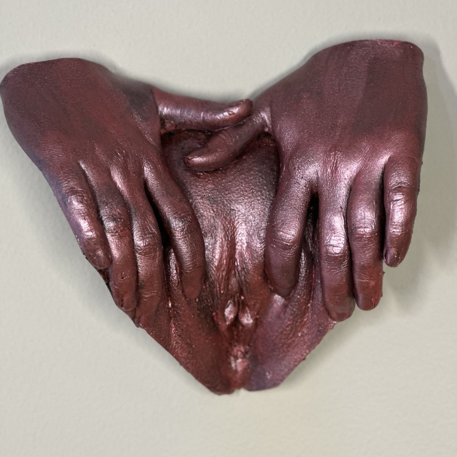 Open Your Heart Erotic Wall Art lifecast from my pussy