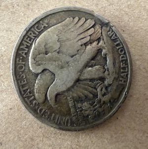 Authentic 1945 Walking Liberty Silver Half Dollar  Vintage