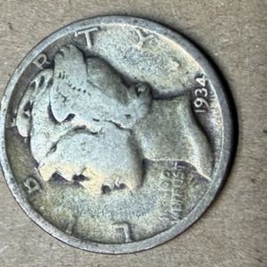 1934 Mercury Dime  90 Silver Nice circulated