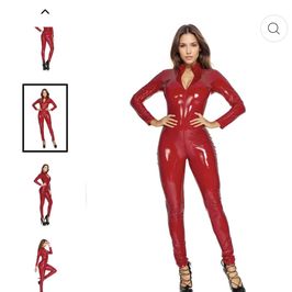 Red Latex Catsuit