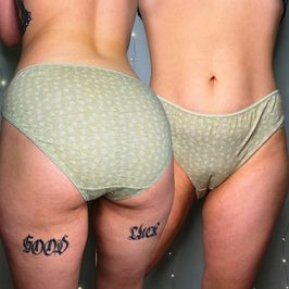 Full Back Cute Green Panties