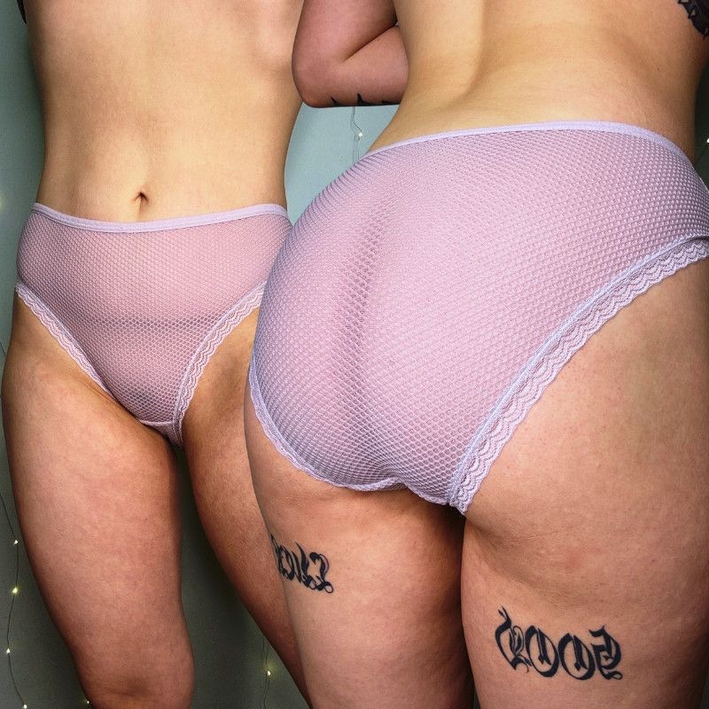 Full Back Fishnet Pink Panties