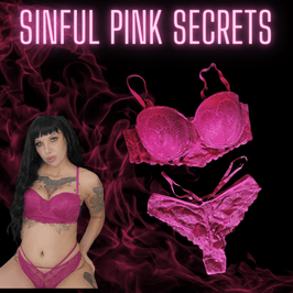 Sinful Pink Bar and Panty Set