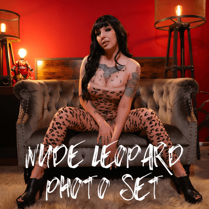 Leopard Nylon Nude Photo Set