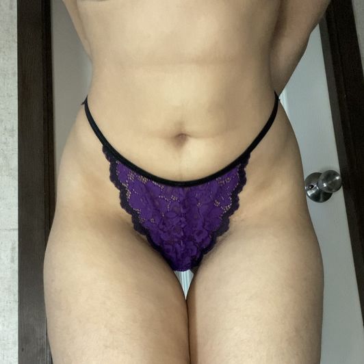 Purple Thong Panty