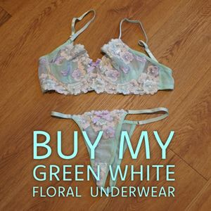 Buy My Green White Floral Underwear