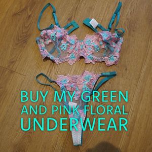 Buy My Green And Pink Floral Underwear