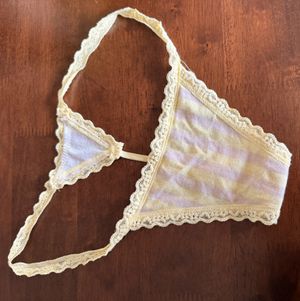 Victoria’s Secret size small yellow G string