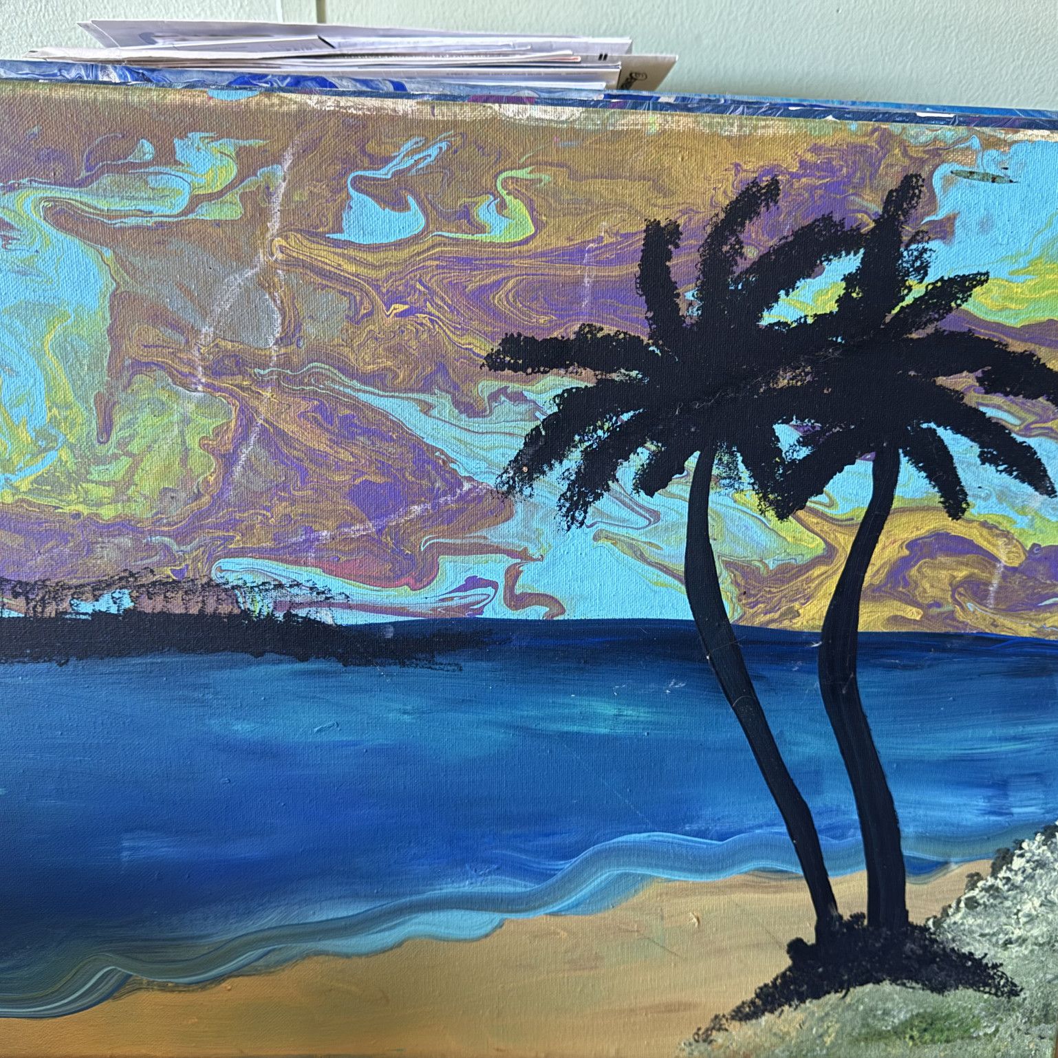 Acrylic Pour Paint by Suzy Wylde