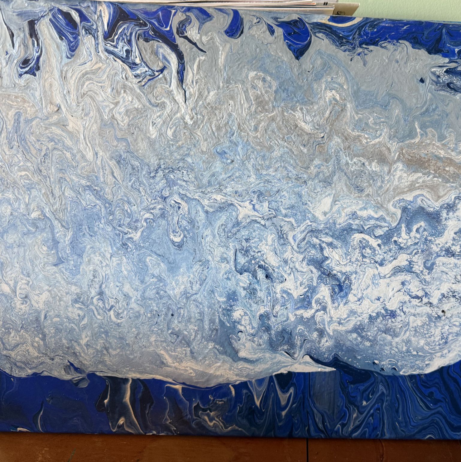 Artic Blast Acrylic Paint Canvas by Suzy Wylde