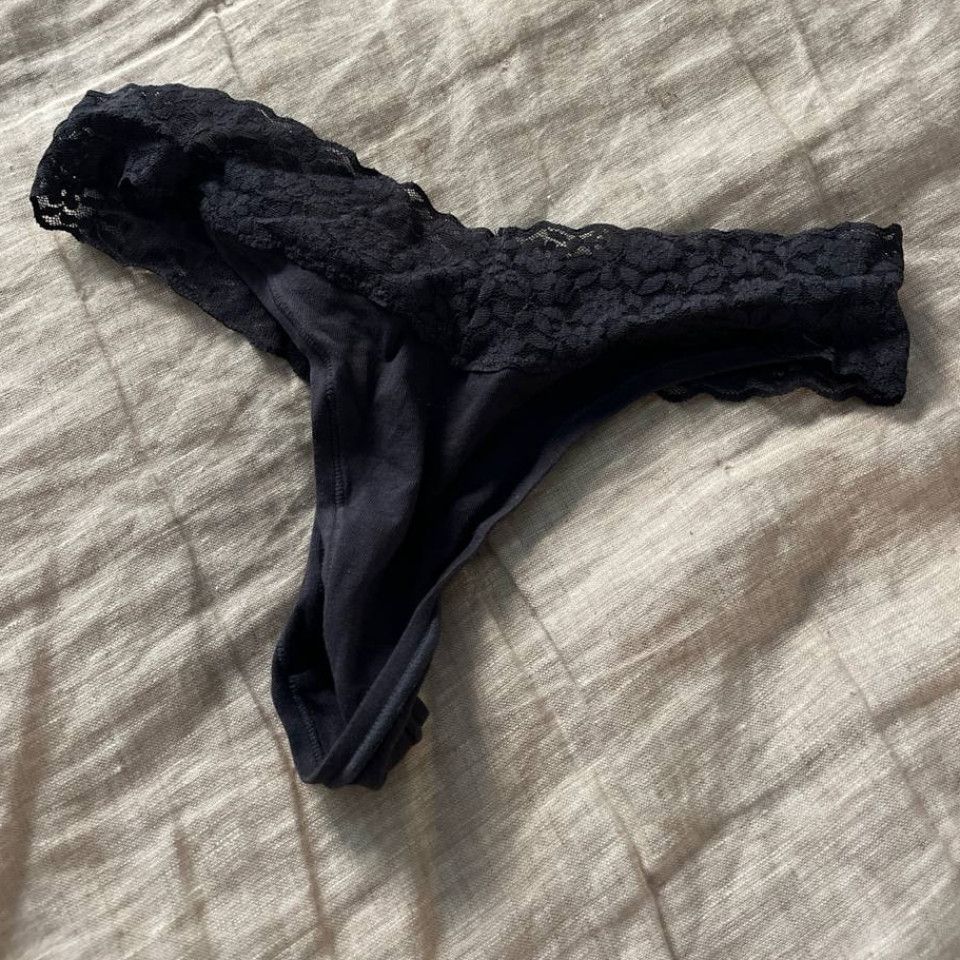 black thong panties