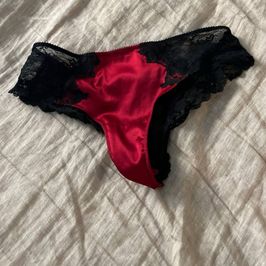 black and red panties
