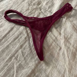 burgundy panties