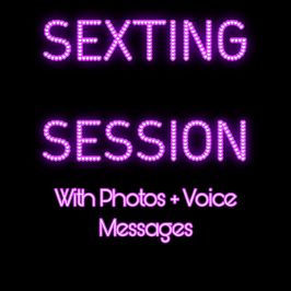 Sexting Session with Photos and Voice Messages