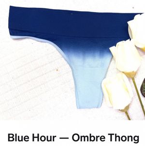 My blue ombré thong