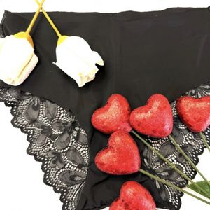 My Lace Kiss Black Cheeky Panties