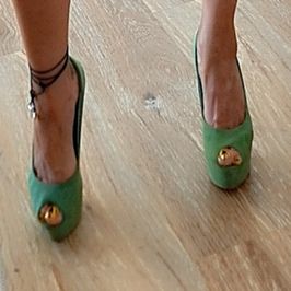 suede open toed heels 12 cm heels