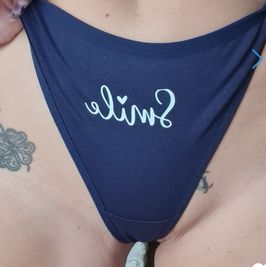 Dark blue cotton panties