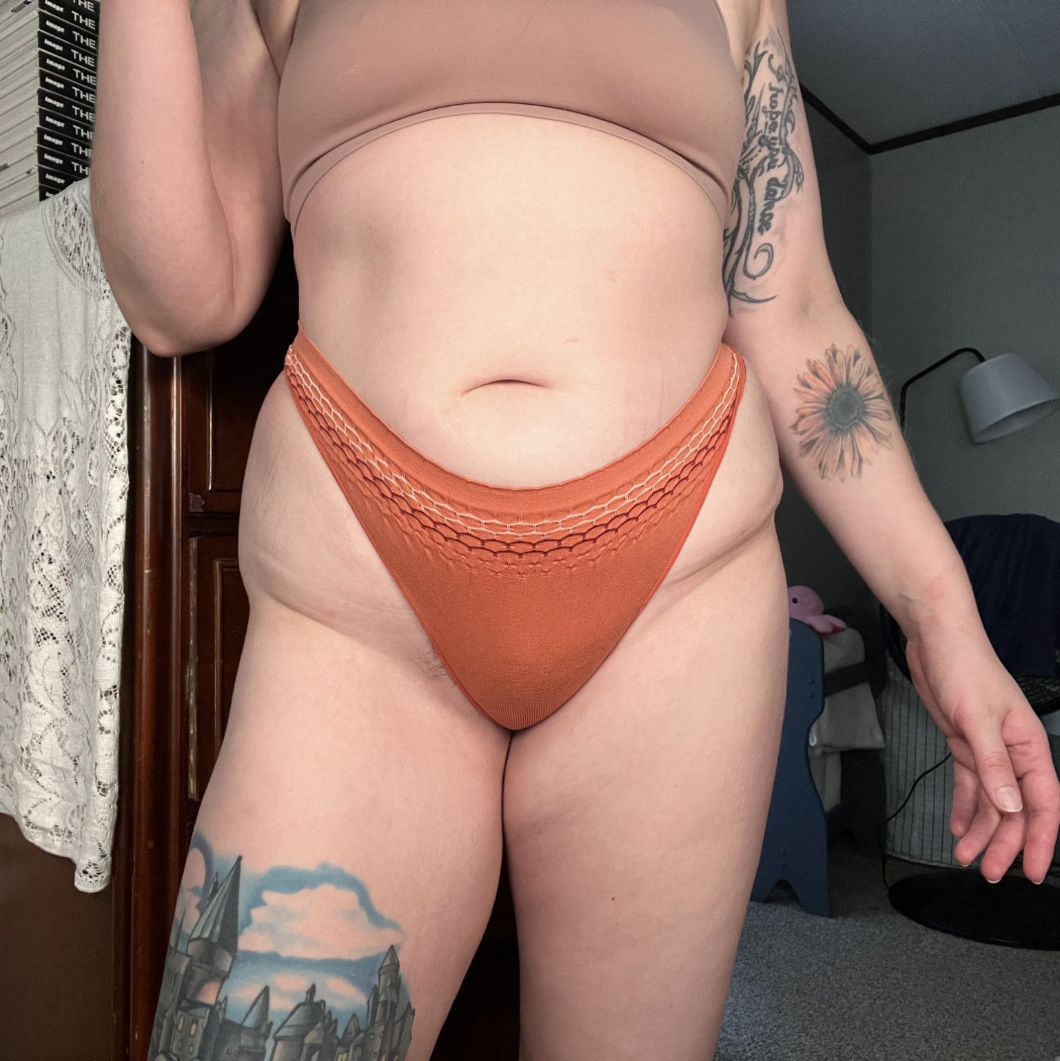 Orange thong