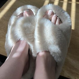 Fuzzy slippers
