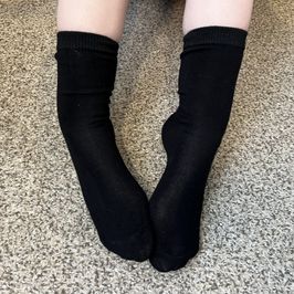 Black tube sock