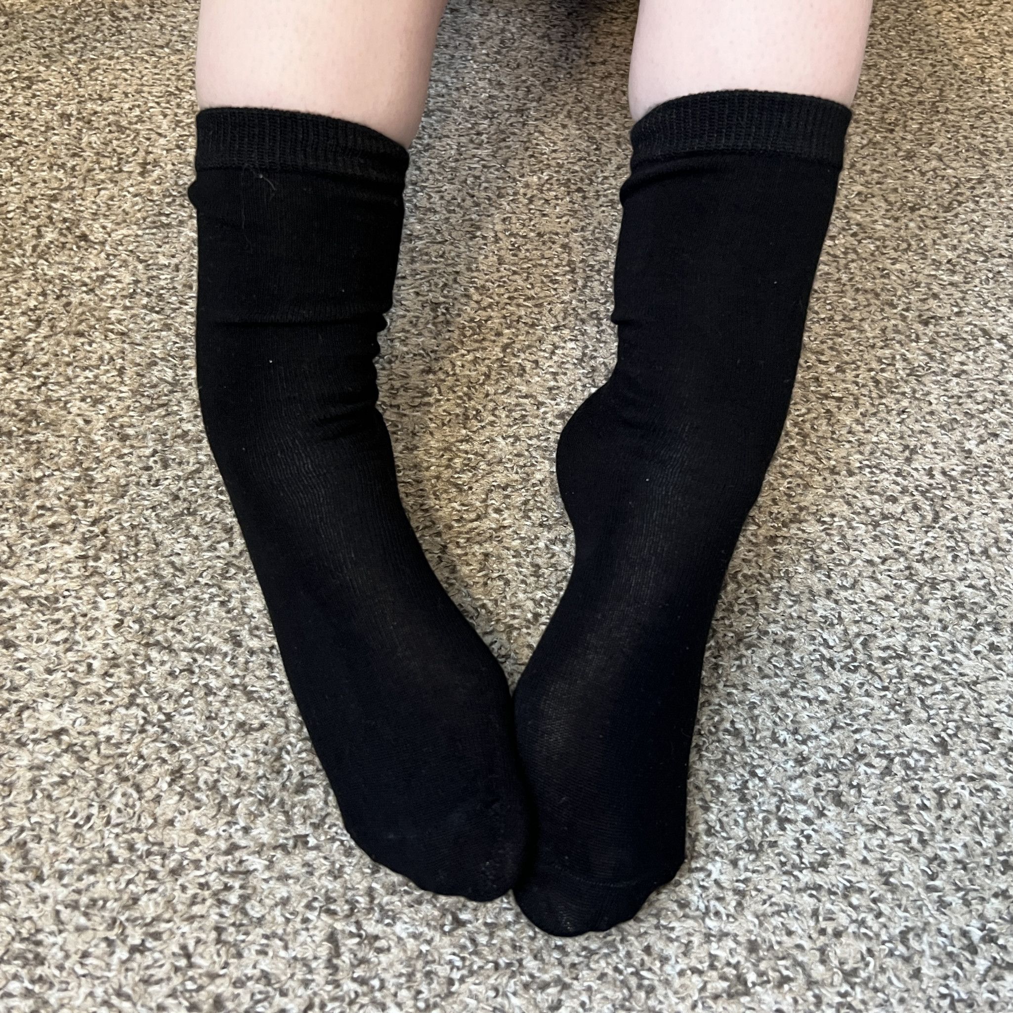 Black dress socks