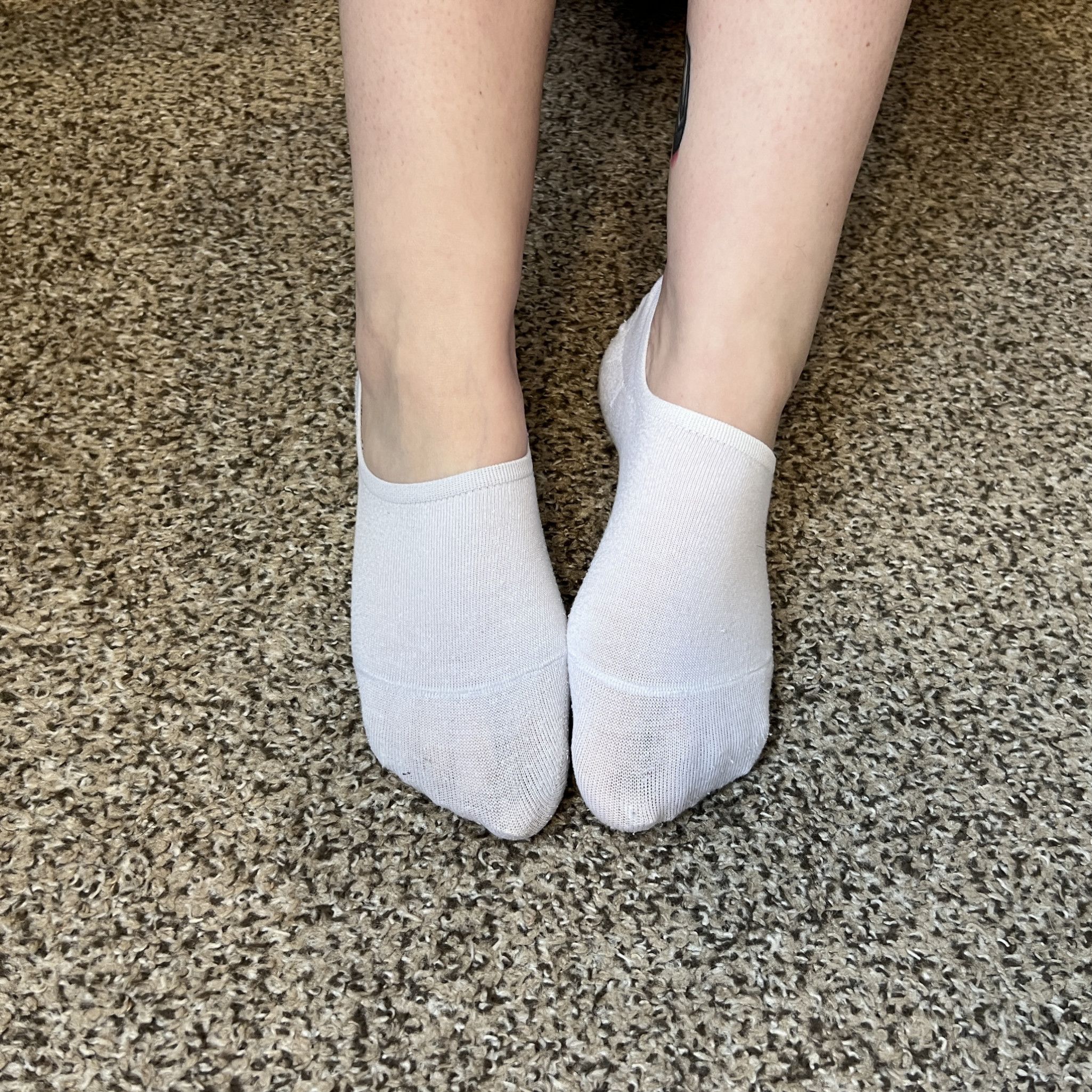 White no show socks