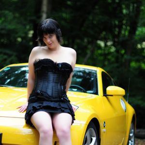 The yellow sportscar