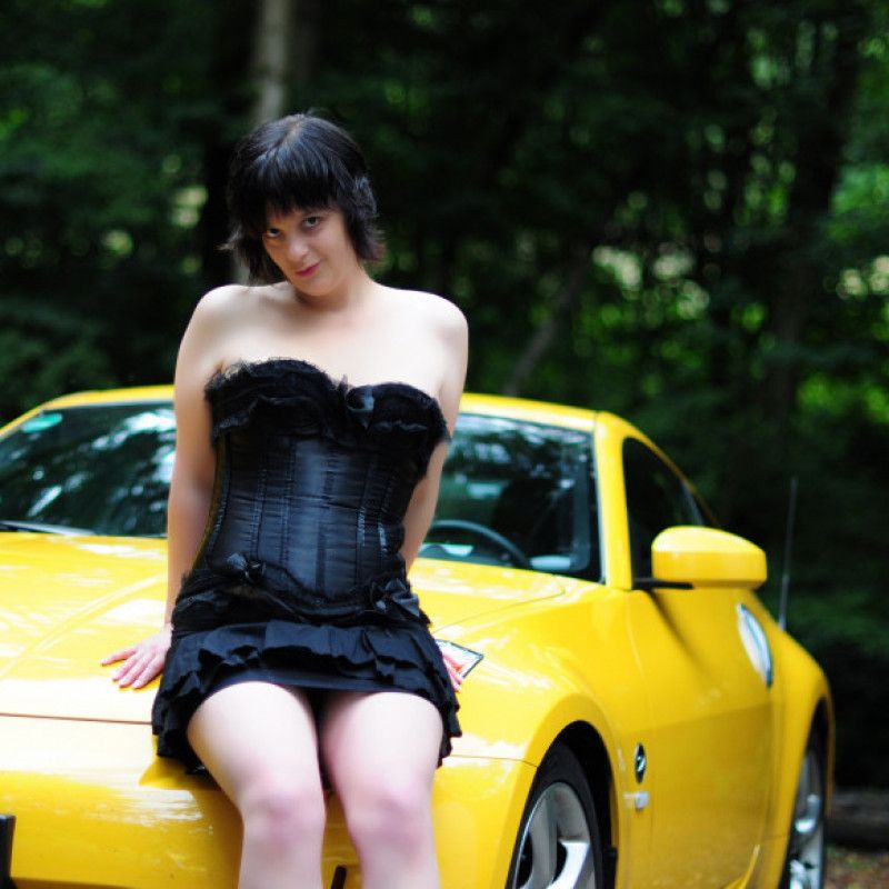 The yellow sportscar