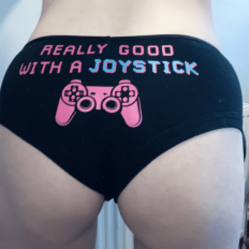 Worn gamer booty shorts