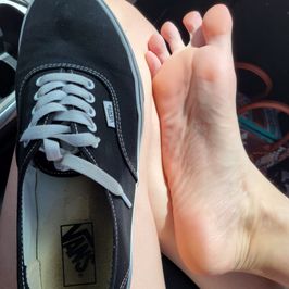4 year worn Vans