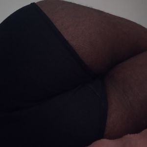 Black Panty thigh high photoset