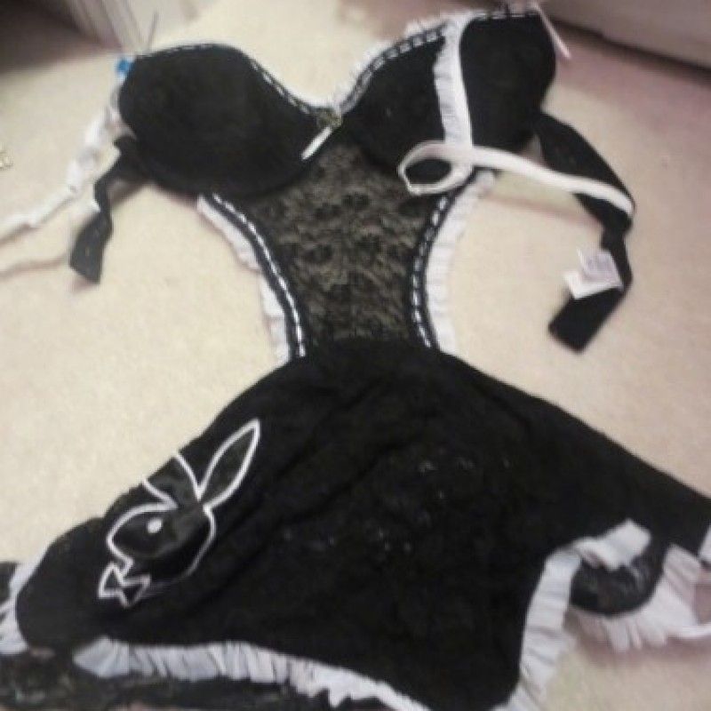 TAYLOR STEVENS SEXY MAID PLAYBOY OUTFIT