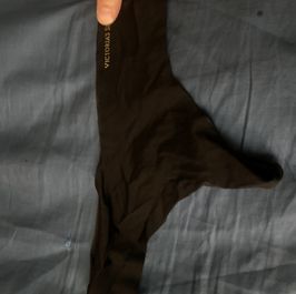Used cummy soaked black VS panties