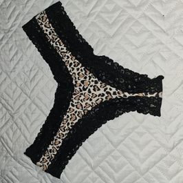 Laced Cheetah Thong