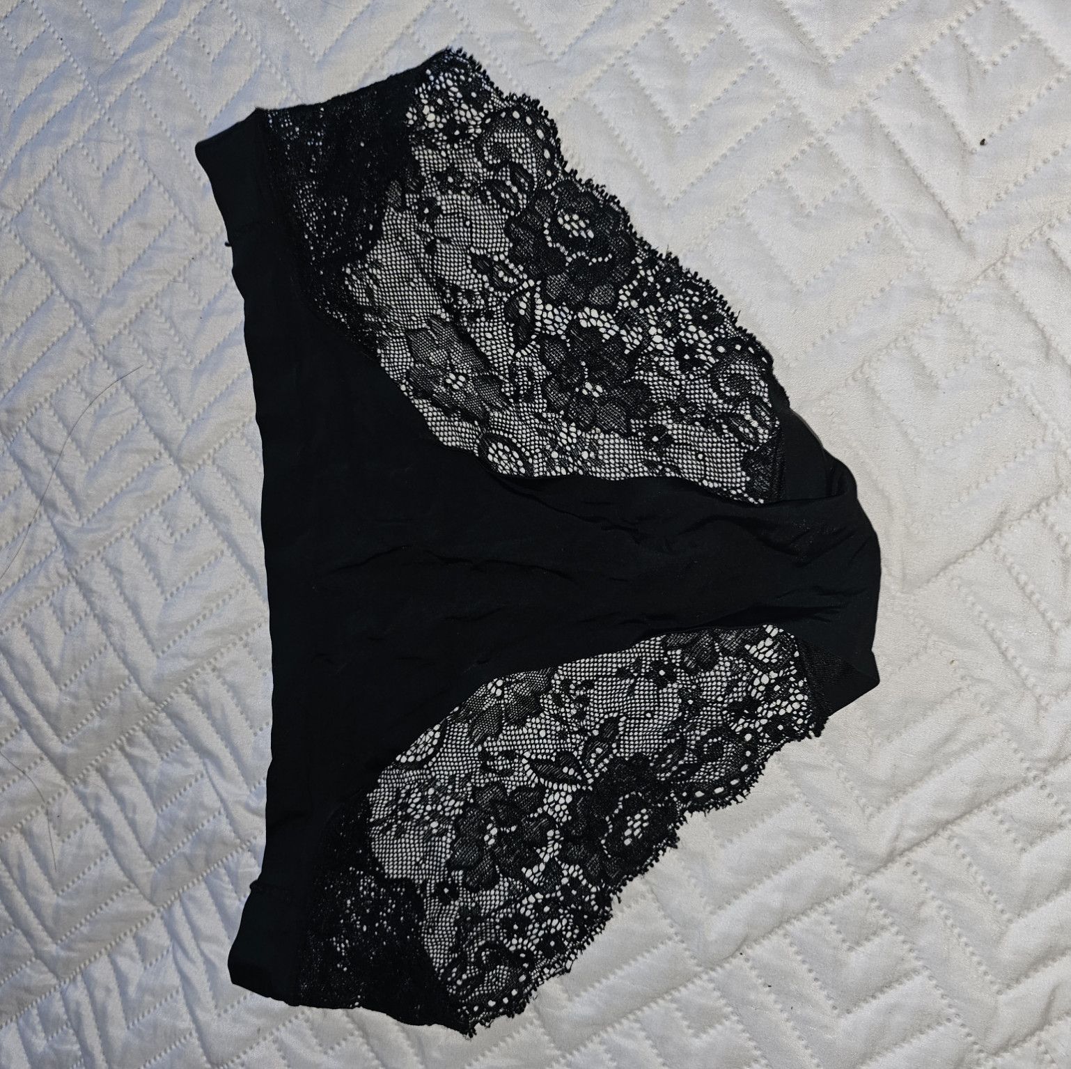 Satin Laced Bikini Underwear