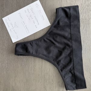 Black fit girl panties