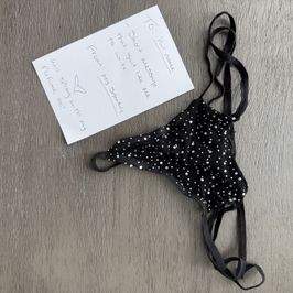 Beaded cotton G string