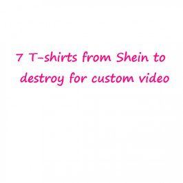 7 t shirts for custom video